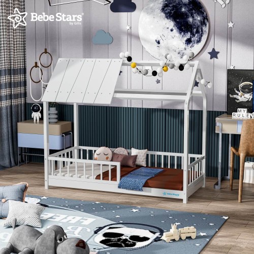 Bebe Stars Παιδικό Κρεβάτι Sky Montessory 435-02 (L208 x W97 x H200 cm)