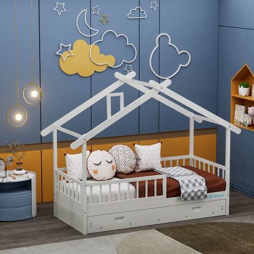 Bebe Stars Παιδικό Κρεβάτι Moonlight Montessory (Δέχεται Στρώμα 200cmx90cm) 436-02