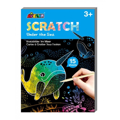 Avenir Mini Scratch Book με 15 Εικόνες "Under the Sea"