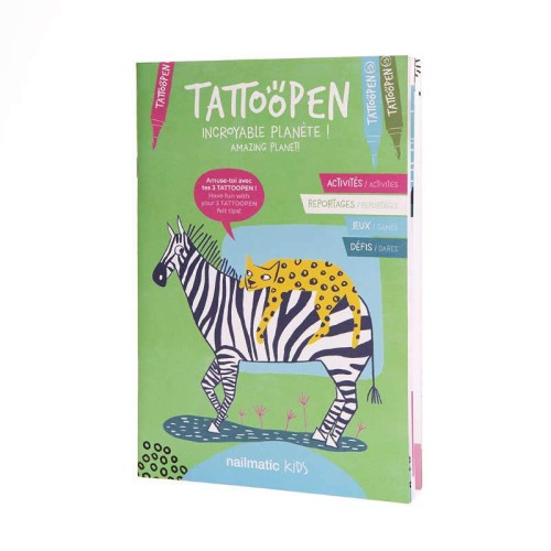 Nailmatic Παιδικό Βιβλιαράκι Δραστηριοτήτων Tattoopen Planet