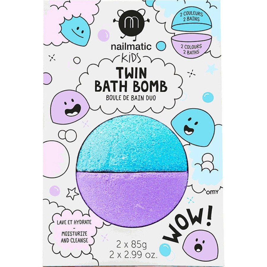 Nailmatic Bath Βomb Duo Γαλάζιο-Λιλά 2x85γρ.