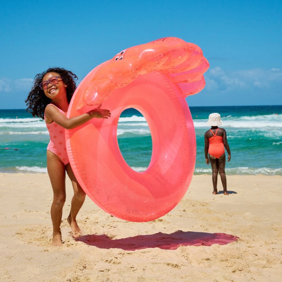 SunnyLife Σαμπρέλα Θαλάσσης Shell Neon Coral 110εκ. S2LPOLSH