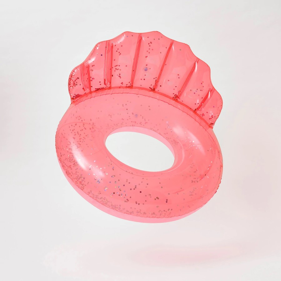 SunnyLife Σαμπρέλα Θαλάσσης Shell Neon Coral 110εκ. S2LPOLSH