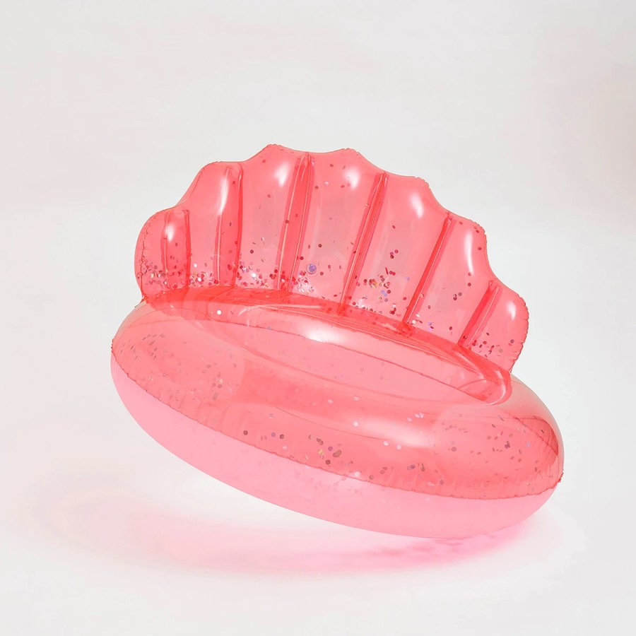 SunnyLife Σαμπρέλα Θαλάσσης Shell Neon Coral 110εκ. S2LPOLSH
