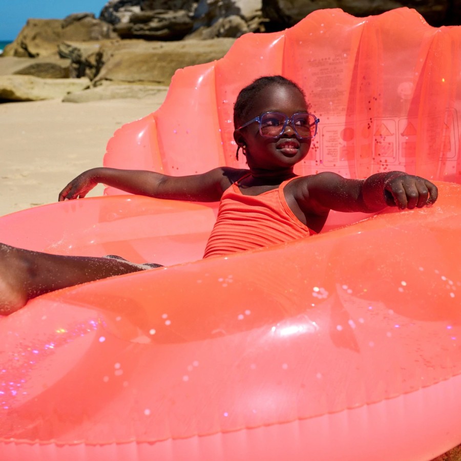 SunnyLife Σαμπρέλα Θαλάσσης Shell Neon Coral 110εκ. S2LPOLSH