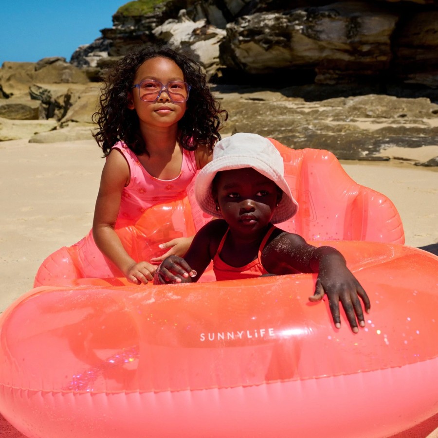 SunnyLife Σαμπρέλα Θαλάσσης Shell Neon Coral 110εκ. S2LPOLSH