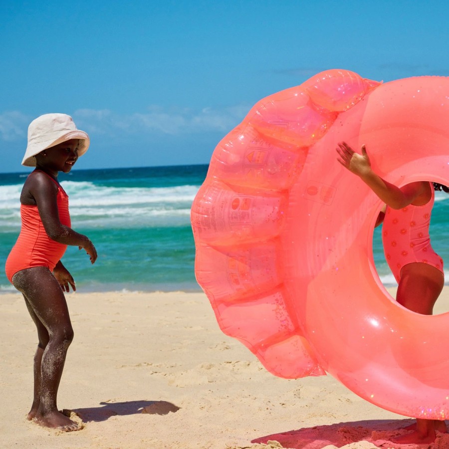 SunnyLife Σαμπρέλα Θαλάσσης Shell Neon Coral 110εκ. S2LPOLSH