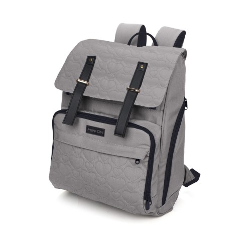 freeON Backpack Τσάντα Αλλαξιέρα Gray Gold 30x22x42εκ.