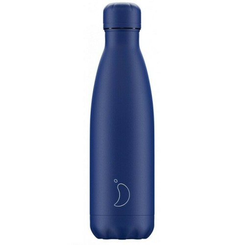 Chilly's Monochrome Μπουκάλι Θερμός Blue All Matte 750ml