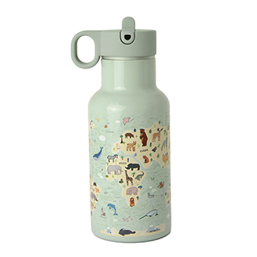 Chic Mic Bioloco Ανοξείδωτο Παγούρι Θερμός Sky Kids Animal Map 350ml