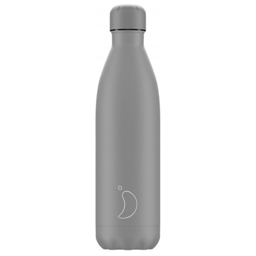 Chilly's Monochrome Μπουκάλι Θερμός All Matte Grey 750ml