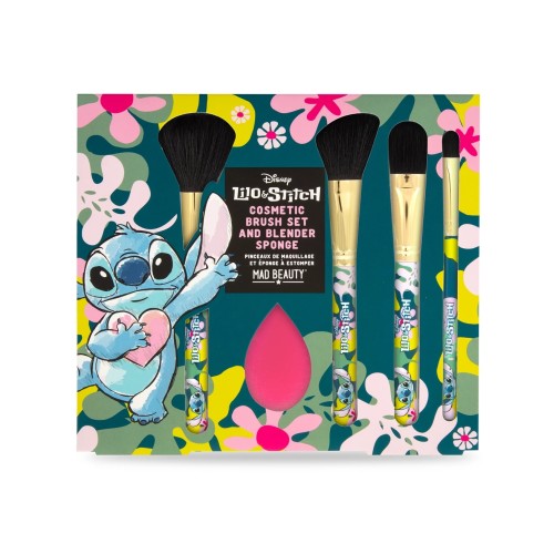 Mad Beauty Lilo & Stitch Σετ Βούρτσες & Σφουγκαράκι Make up