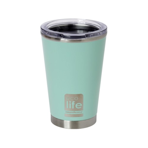 Ecolife Coffee Cup Ανοξείδωτο Ποτήρι Θερμός Mint 370ml