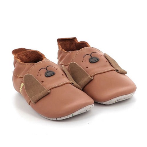 Bobux Softsole Μαλακό Δερμάτινο Ανατομικό Παπουτσάκι Little Pup Caramel