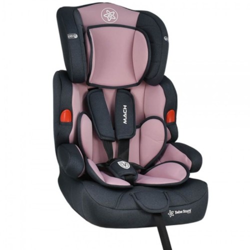 Bebe Stars Παιδικό Κάθισμα Αυτοκινήτου Mach Pink 9-36kg