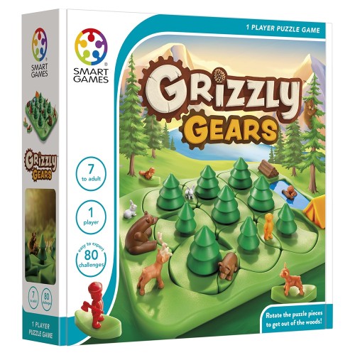 Smartgames Επιτραπέζιο με 80 Προκλήσεις "Grizzly Gears"