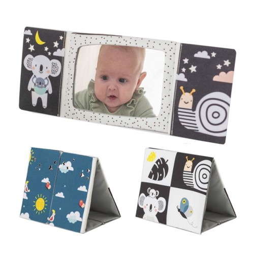 Taf Toys Υφασμάτινο Βιβλίο Καθρέπτης Tummy Time Mirror Book