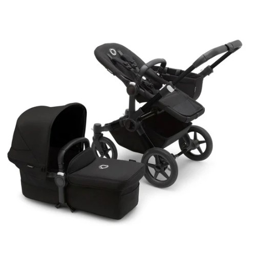 Bugaboo Παιδικό Πολυκαρότσι Donkey 5 Mono Complete Black-Midnight Black