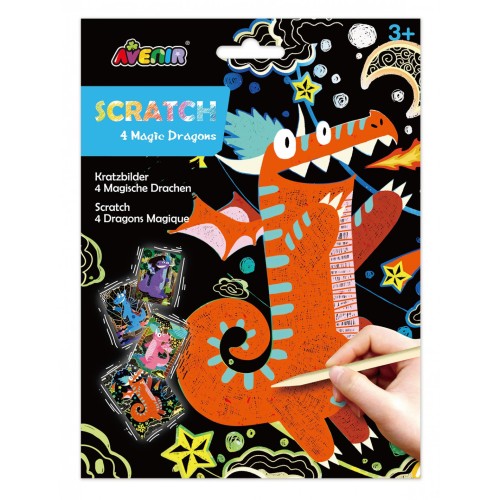 Avenir Βιβλίο Ζωγραφικής Scratch 4 Magic Dragons