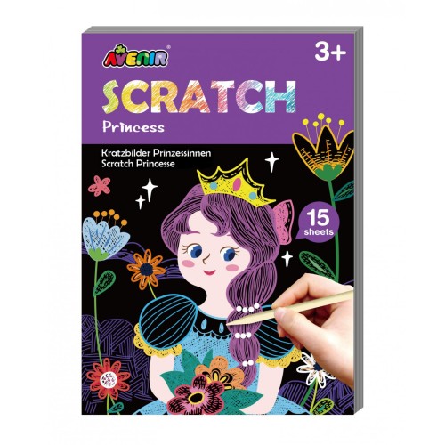 Avenir Mini Scratch Book με 15 Εικόνες Princess