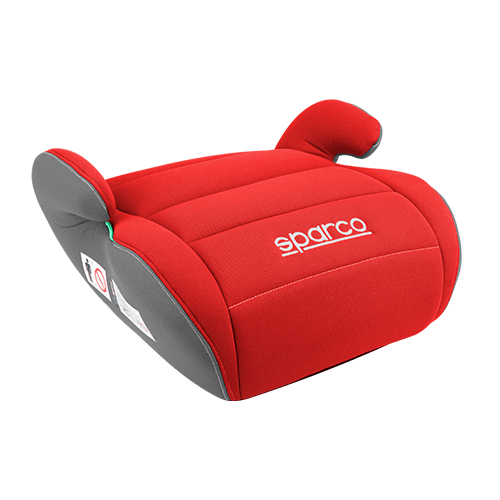 Sparco Booster Παιδικό Κάθισμα Αυτοκινήτου 125-150cm (22-36kg) Red-Grey, I-SIZE