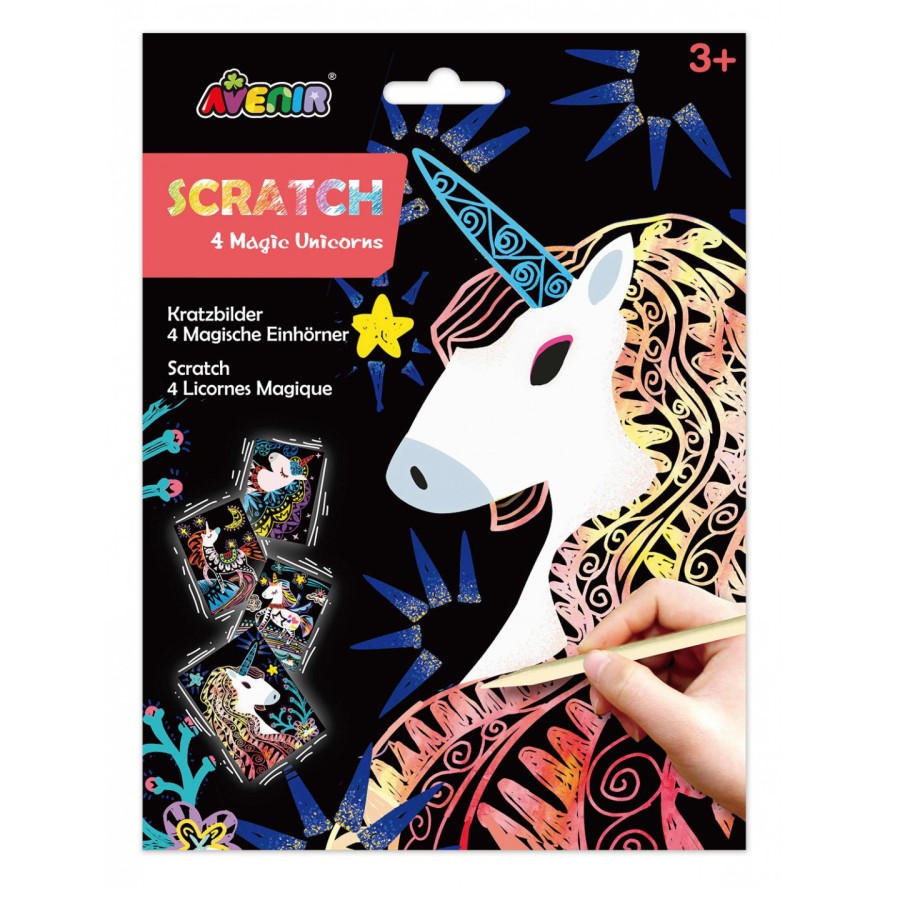 Avenir Βιβλίο Ζωγραφικής Scratch 4 Magic Unicorns