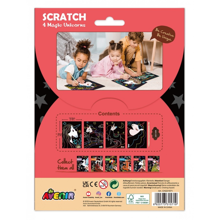 Avenir Βιβλίο Ζωγραφικής Scratch 4 Magic Unicorns