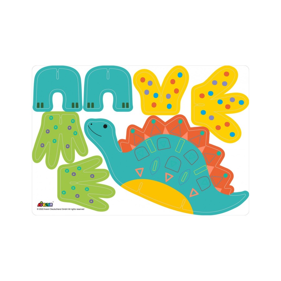 Avenir Χειροτεχνίες με Αυτοκόλλητα Stick'N'Play Dino World