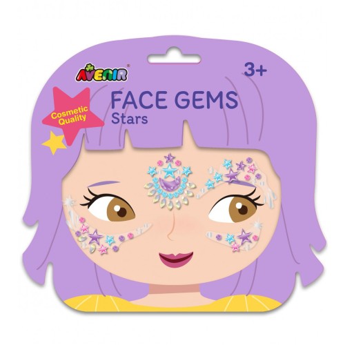 Avenir Αυτοκόλλητα Κοσμήματα Προσώπου Face Gems Stars