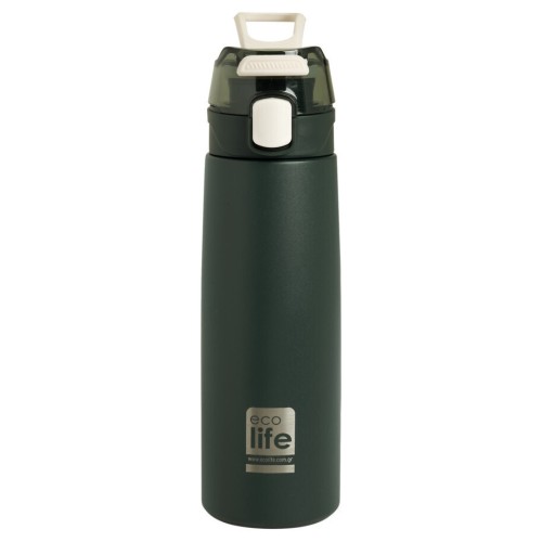 Ecolife Ανοξείδωτο Μπουκάλι Θερμός Dark Green 550ml