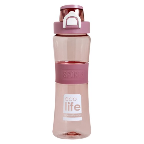 Ecolife Πλαστικό Μπουκάλι Tritan Pink 650ml