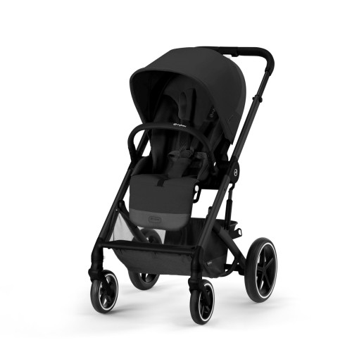 Cybex Βρεφικό Καρότσι Balios S Lux Moon Black (με Μαύρο Σκελετό)