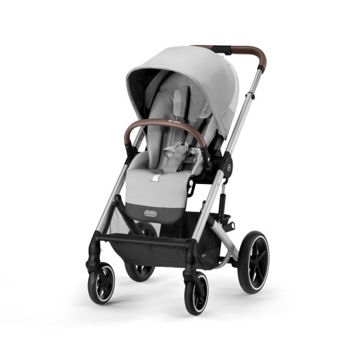 Cybex Βρεφικό Καρότσι Balios S Lux New Lava Grey (με Ασημί Σκελετό)