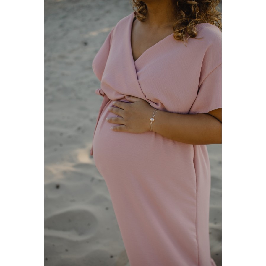 Proud Mama Βραχιόλι Εγκυμοσύνης Bella Rose Gold