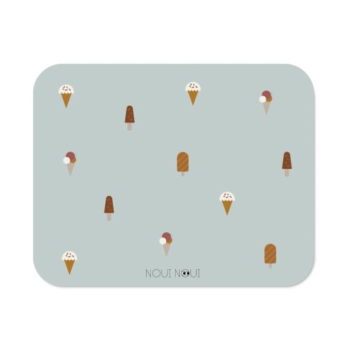 Noui Noui Σουπλά Σιλικόνης Ice Cream Grey 43x34εκ.