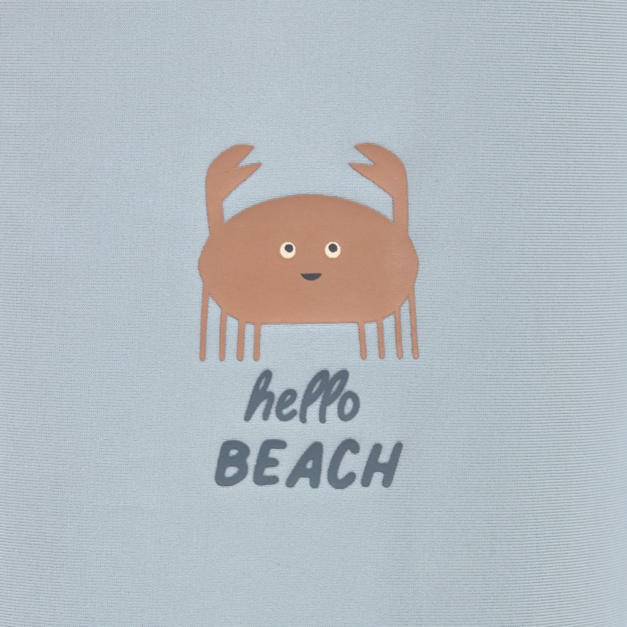 Lassig Παιδικό Μαγιό Κολάν με Πάνα Hello Beach Γαλάζιο UPF 60