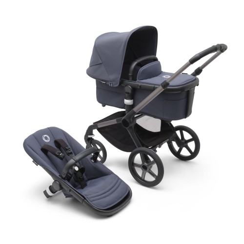 Bugaboo Παιδικό Καρότσι Fox 5 Complete Graphite Stormy/Blue-Stormy Blue ( 2 σε 1)