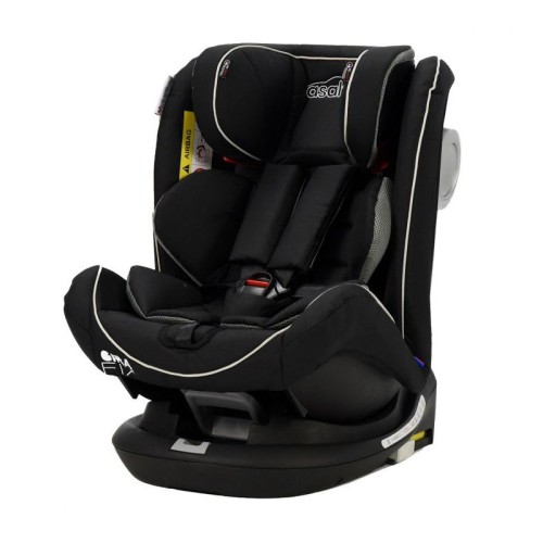 Asalvo Gira Fix Παιδικό Κάθισμα Αυτοκινήτου Isofix 0-36kg Black