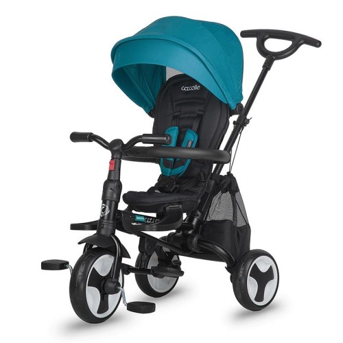 Coccolle Smart Baby Αναδιπλούμενο Τρίκυκλο Ποδήλατο Spectra Plus Turquoise Tide