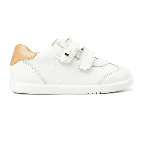 Bobux Βρεφικά Παπούτσια Step Up iWalk White + Pale Gold