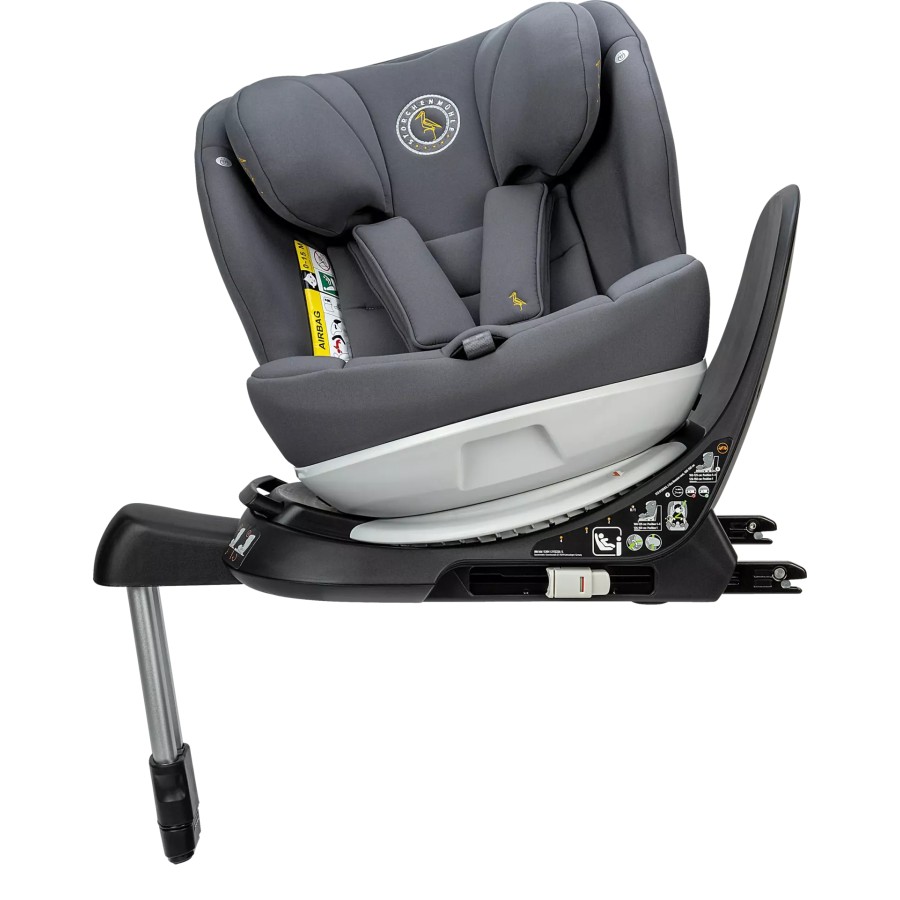Storchenmühle Παιδικό Κάθισμα Αυτοκινήτου Niki Kid I-Size Asphalt Grey 76-150εκ., Περιστροφή 360°