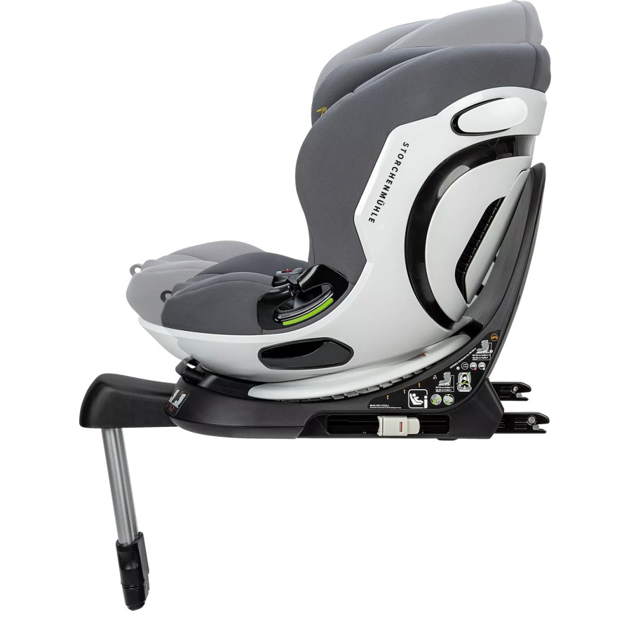 Storchenmühle Παιδικό Κάθισμα Αυτοκινήτου Niki Kid I-Size Asphalt Grey 76-150εκ., Περιστροφή 360°