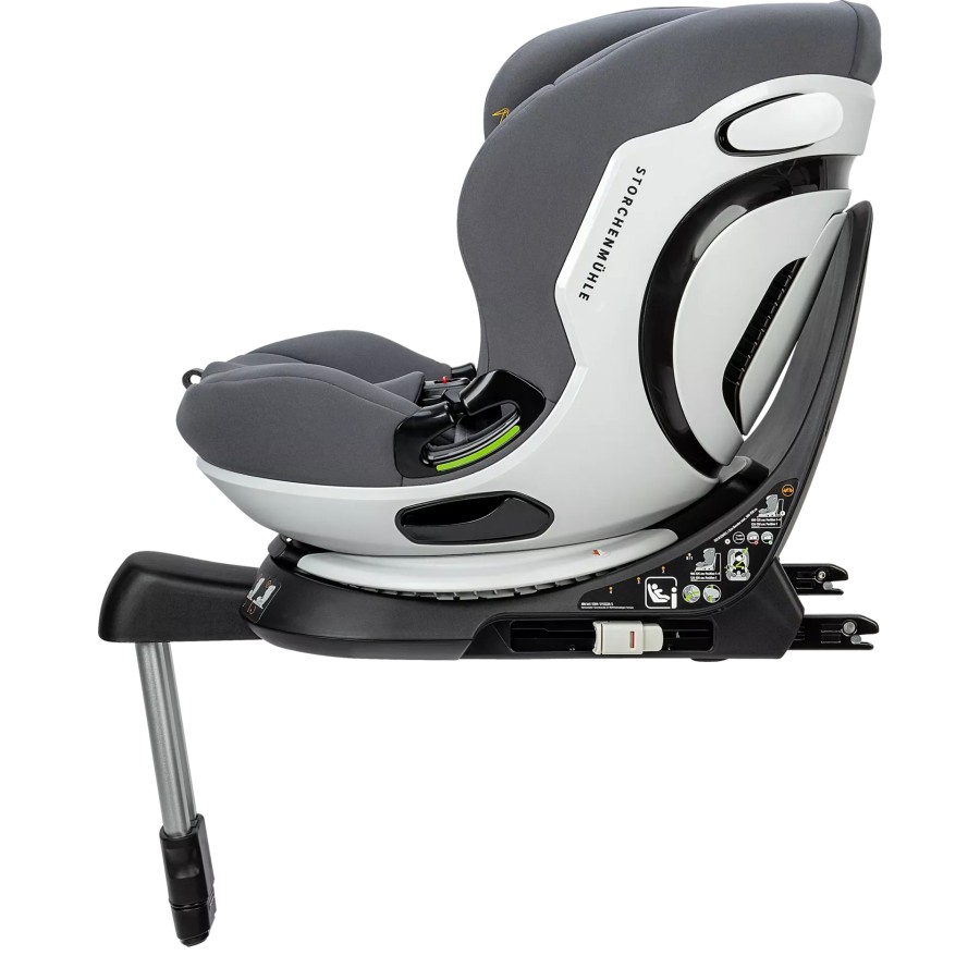 Storchenmühle Παιδικό Κάθισμα Αυτοκινήτου Niki Kid I-Size Asphalt Grey 76-150εκ., Περιστροφή 360°