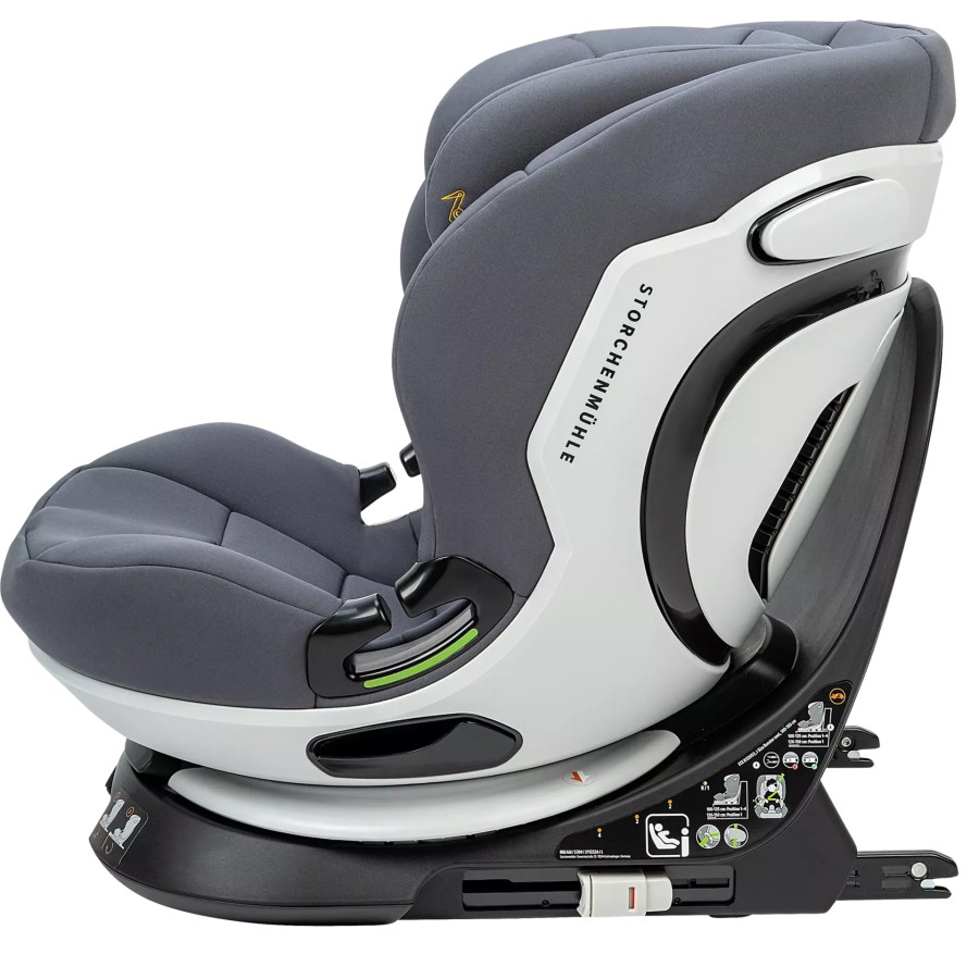 Storchenmühle Παιδικό Κάθισμα Αυτοκινήτου Niki Kid I-Size Asphalt Grey 76-150εκ., Περιστροφή 360°