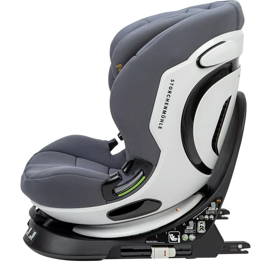 Storchenmühle Παιδικό Κάθισμα Αυτοκινήτου Niki Kid I-Size Asphalt Grey 76-150εκ., Περιστροφή 360°