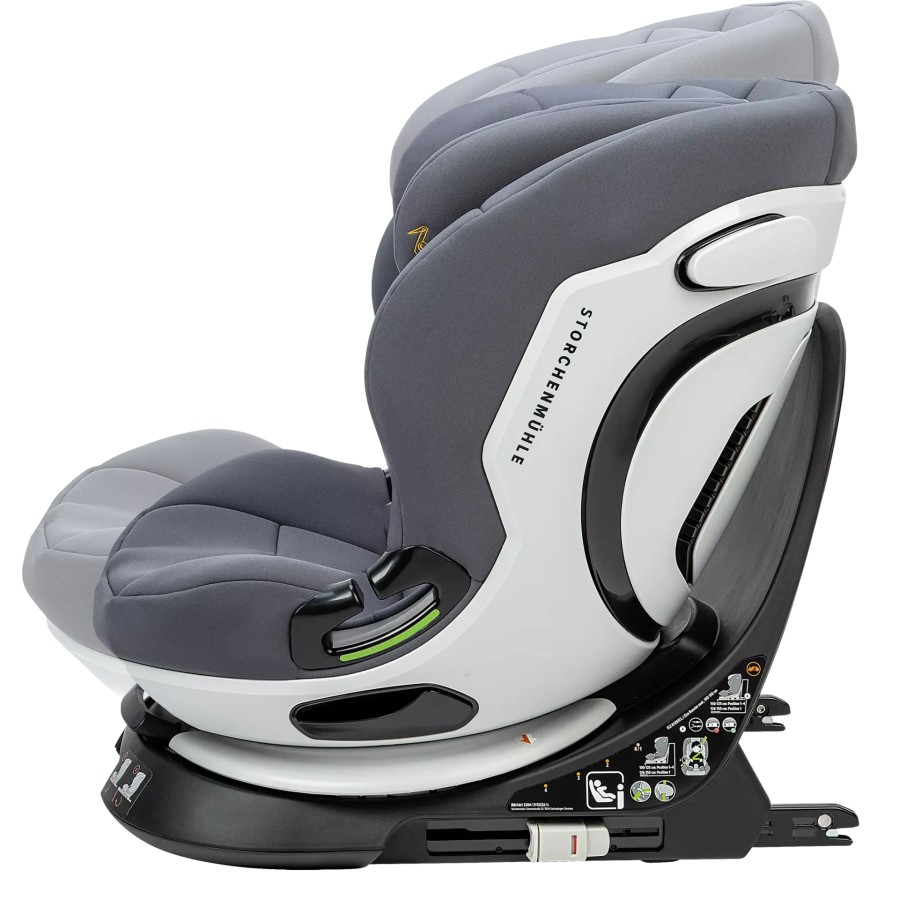 Storchenmühle Παιδικό Κάθισμα Αυτοκινήτου Niki Kid I-Size Asphalt Grey 76-150εκ., Περιστροφή 360°
