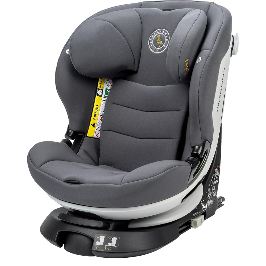 Storchenmühle Παιδικό Κάθισμα Αυτοκινήτου Niki Kid I-Size Asphalt Grey 76-150εκ., Περιστροφή 360°