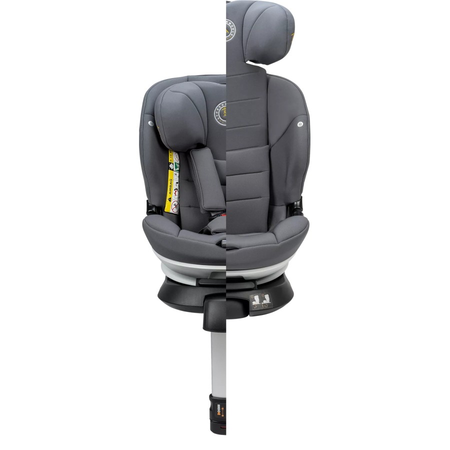 Storchenmühle Παιδικό Κάθισμα Αυτοκινήτου Niki Kid I-Size Asphalt Grey 76-150εκ., Περιστροφή 360°