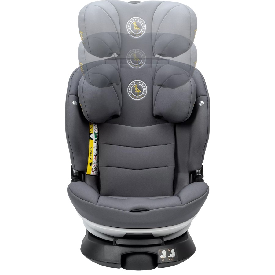 Storchenmühle Παιδικό Κάθισμα Αυτοκινήτου Niki Kid I-Size Asphalt Grey 76-150εκ., Περιστροφή 360°