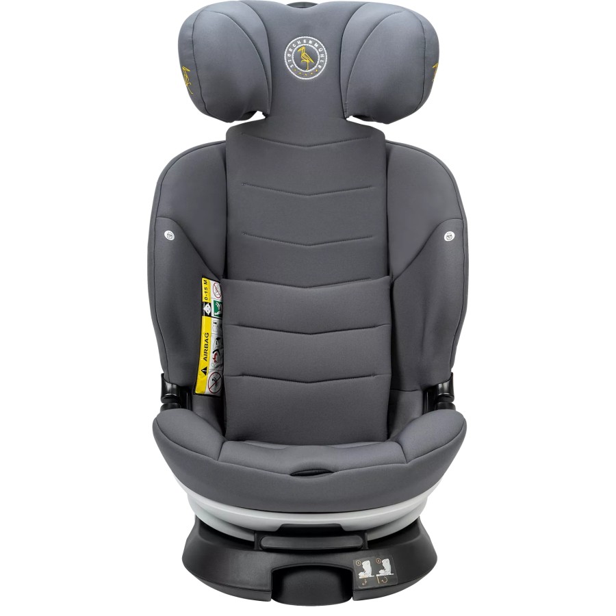 Storchenmühle Παιδικό Κάθισμα Αυτοκινήτου Niki Kid I-Size Asphalt Grey 76-150εκ., Περιστροφή 360°